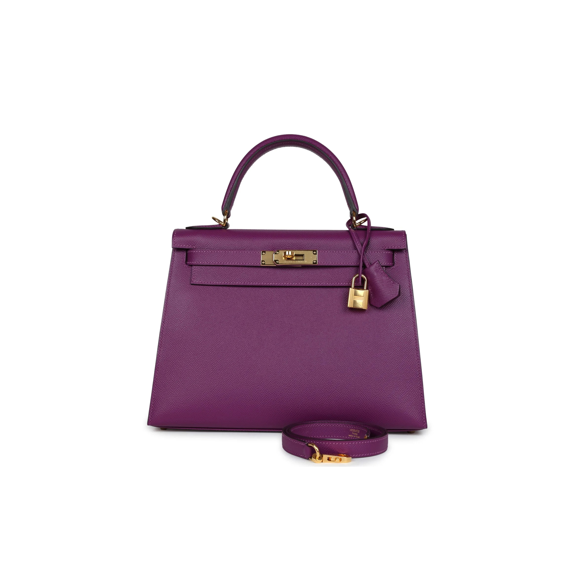 HERMÈS MASTER KELLY SELLIER 28 ANEMONE EPSOM GOLD HARDWARE (28*22*10cm)